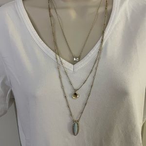 WHBM Triple Strand Necklace